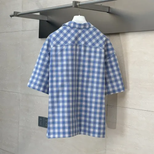 LOEWE Blue Plaid Cotton Shirt