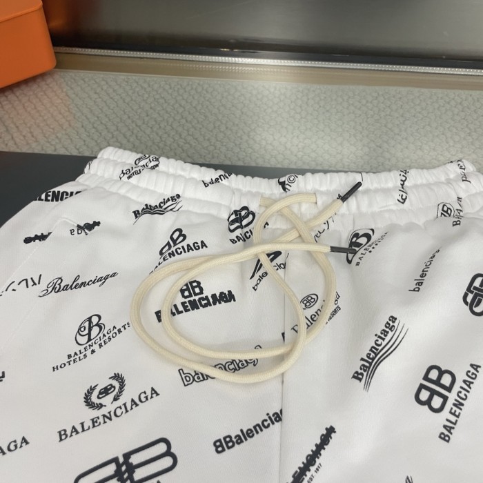 Balenciaga Logo Print Shorts