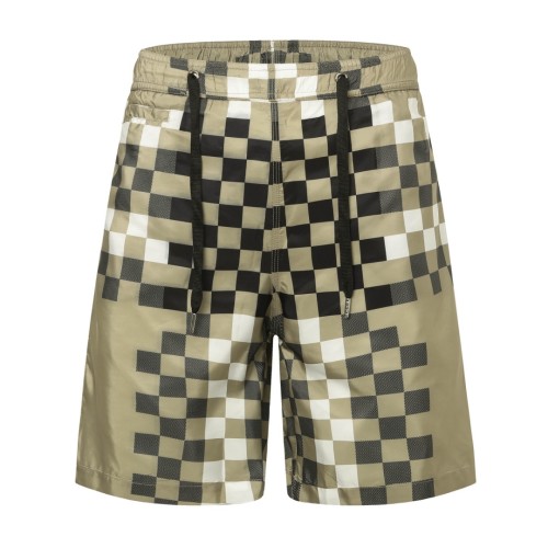 Burberry Martin Pixel Check Swim Shorts in Beige