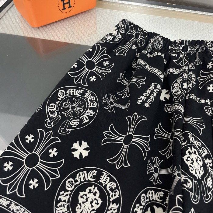 Chrome Hearts Logo Print Shorts