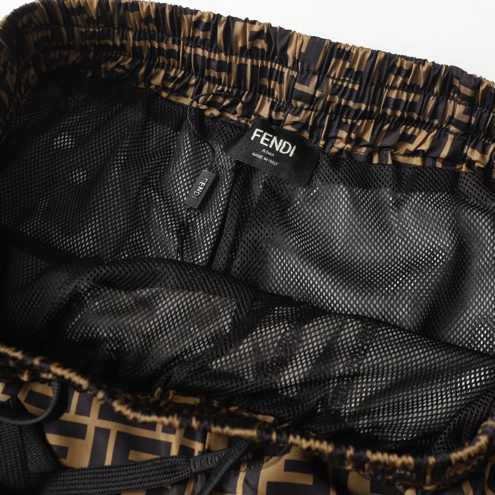 Fendi Swim Shorts Technical fabric Black