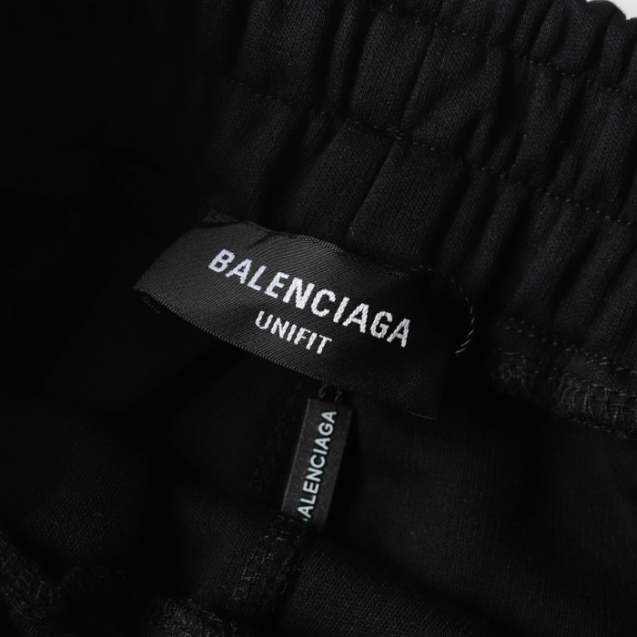 Balenciaga - Black Cotton Logo Shorts
