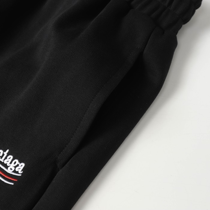 Balenciaga - Black Cotton Logo Shorts