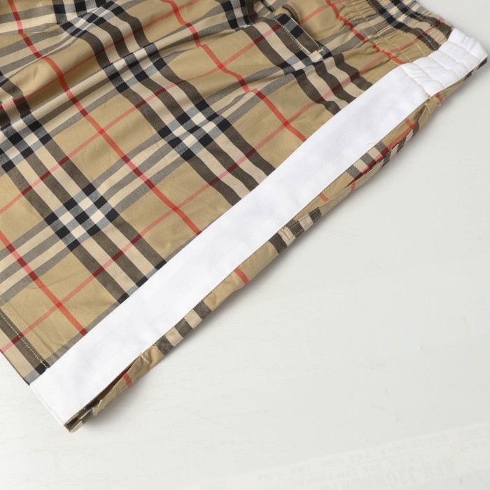 Burberry Check Shorts in Sand - Men