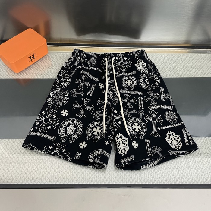 Chrome Hearts Logo Print Shorts