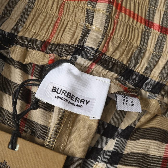 Burberry Check Shorts in Sand - Men
