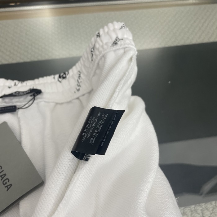 Balenciaga Logo Print Shorts
