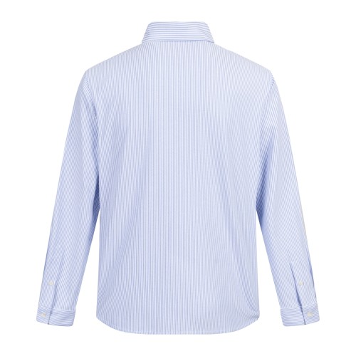 LOEWE - Suede-Trimmed Striped Cotton Shirt