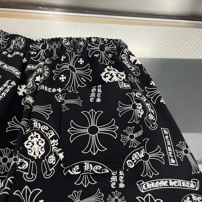 Chrome Hearts Logo Print Shorts