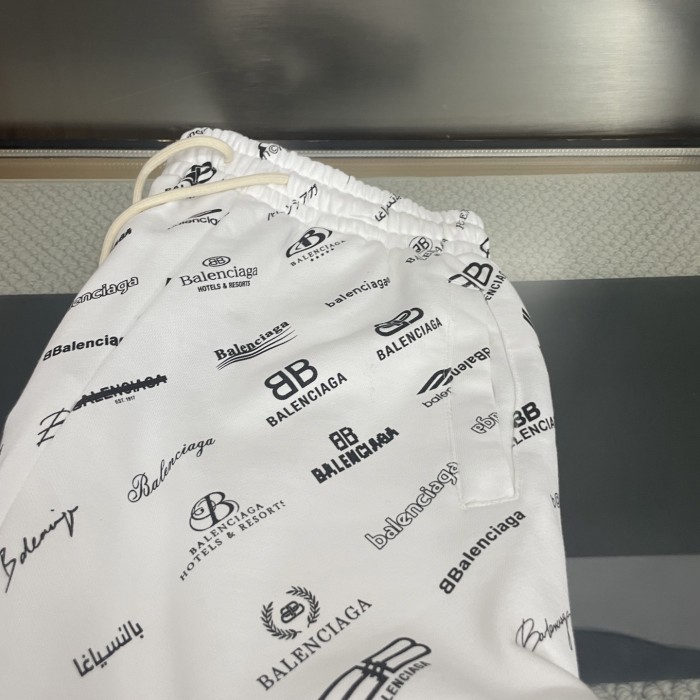 Balenciaga Logo Print Shorts
