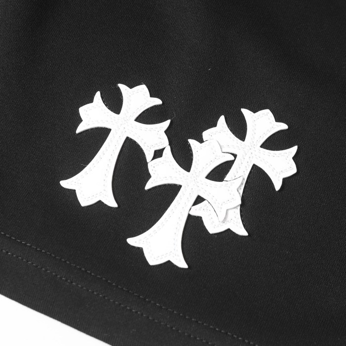 Chrome Hearts Embroidered Leather LOGO Shorts