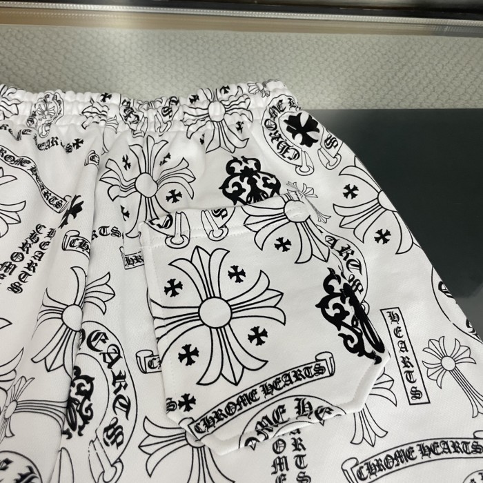Chrome Hearts Logo Print Shorts