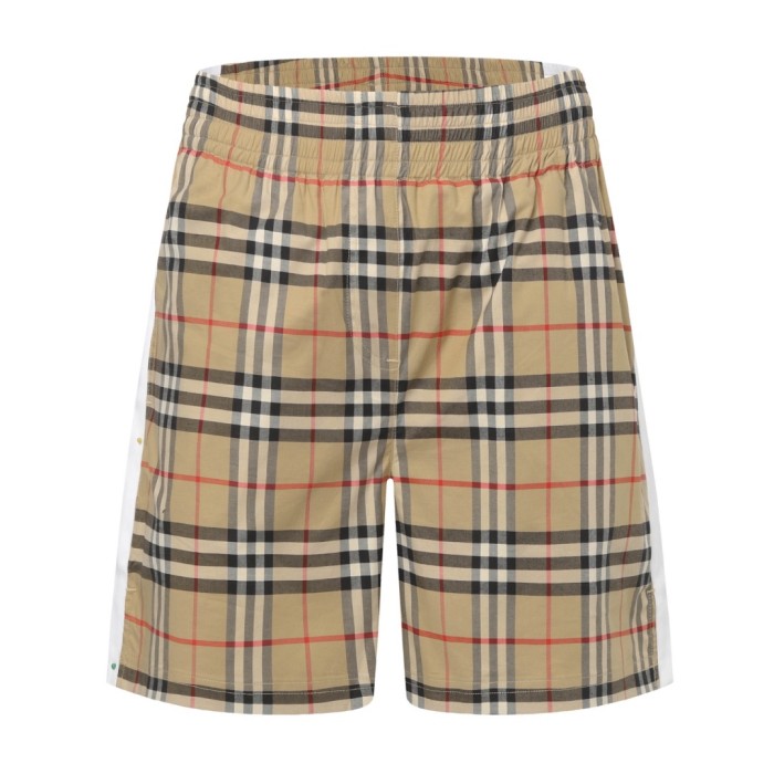 Burberry Check Shorts in Sand - Men