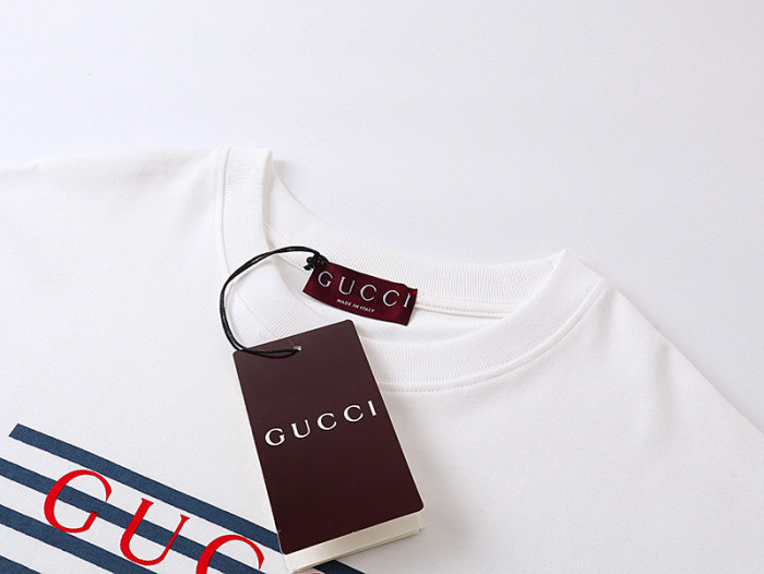 Gucci Printed Cotton Jersey T-Shirt In White