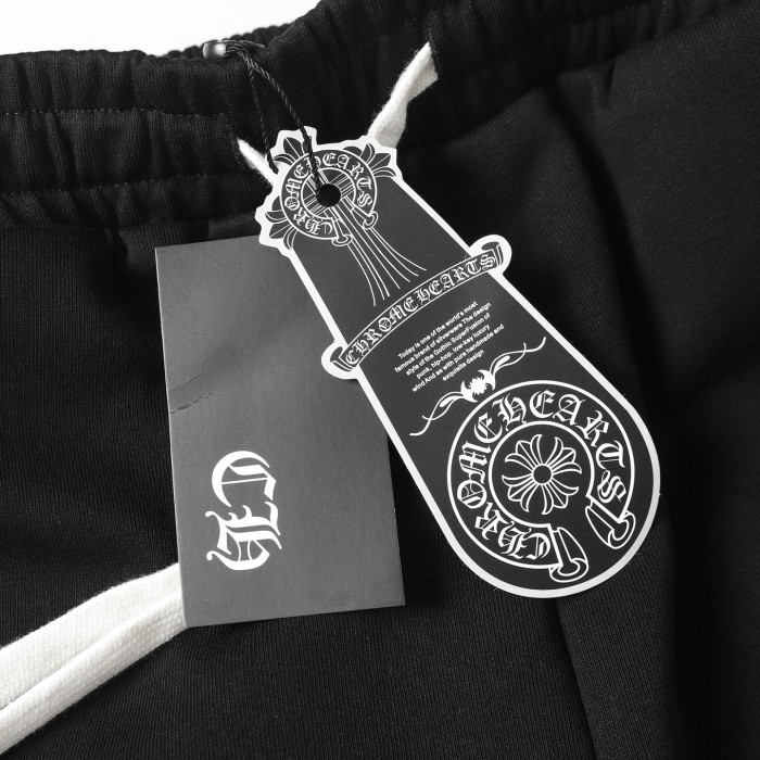 Chrome Hearts Embroidered Leather LOGO Shorts