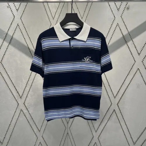 Dior Lily of the Valley Logo Embroidered Knitted POLO Shirt