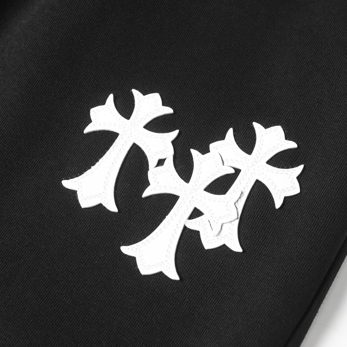 Chrome Hearts Embroidered Leather LOGO Shorts