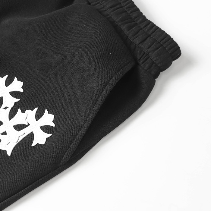 Chrome Hearts Embroidered Leather LOGO Shorts