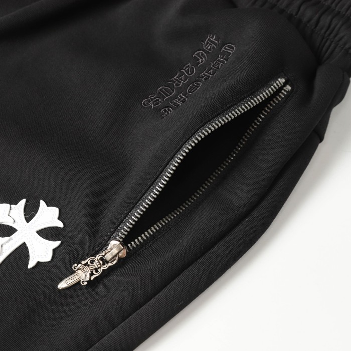 CHROME HEARTS 1OF1 VIP SPECIAL ORDER FRENCH TERRY PATCHED SHORTS