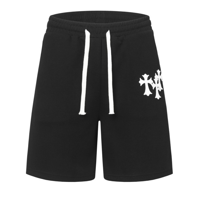 Chrome Hearts Embroidered Leather LOGO Shorts