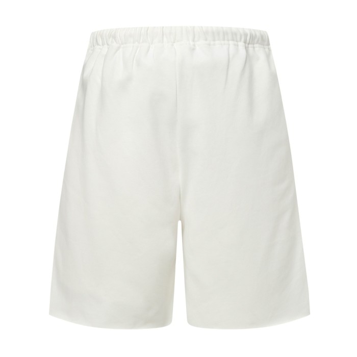 Celine Wide-leg Logo-print Cotton-Jersey Drawstring Shorts