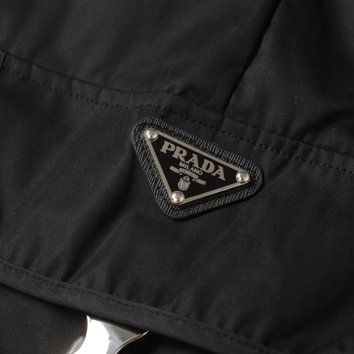 Prada Logo Plaque Shorts