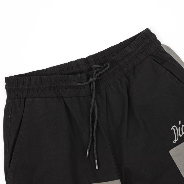 Dior Patchwork Logo Embroidered Shorts