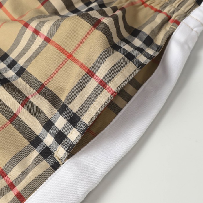 Burberry Check Shorts in Sand - Men