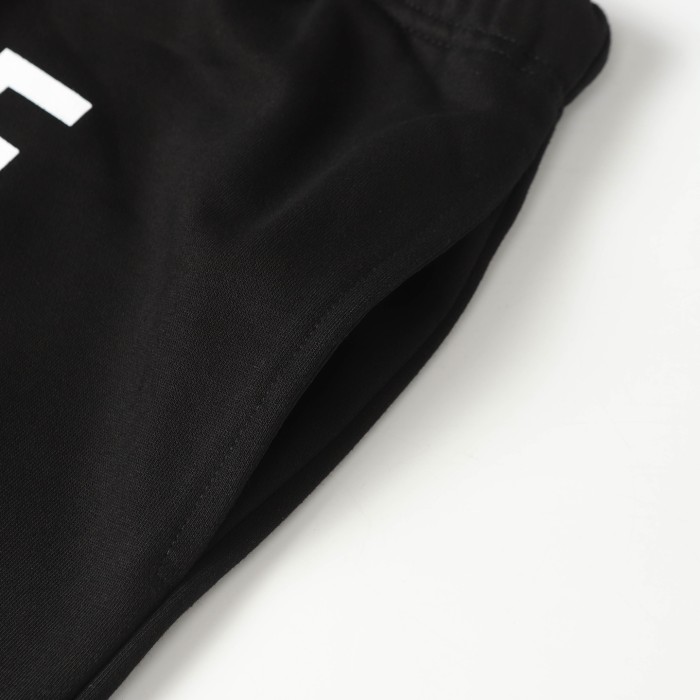 Celine Wide-leg Logo-print Cotton-Jersey Drawstring Shorts