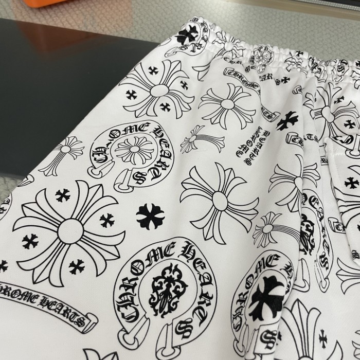 Chrome Hearts Logo Print Shorts
