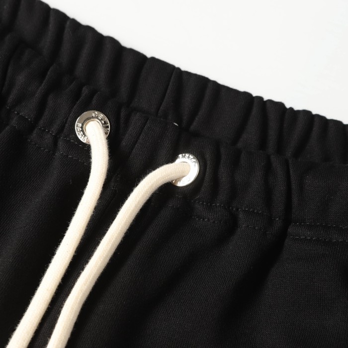 Celine Wide-leg Logo-print Cotton-Jersey Drawstring Shorts