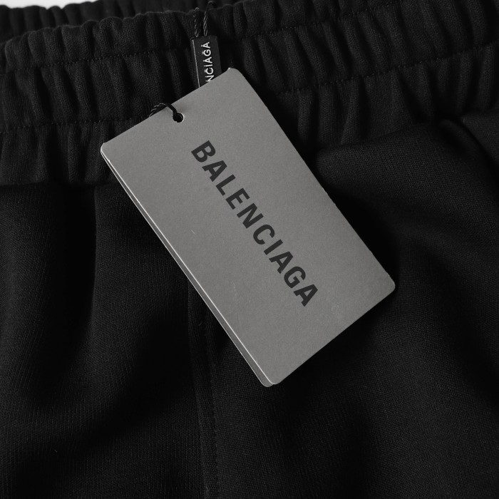 Balenciaga - Black Cotton Logo Shorts