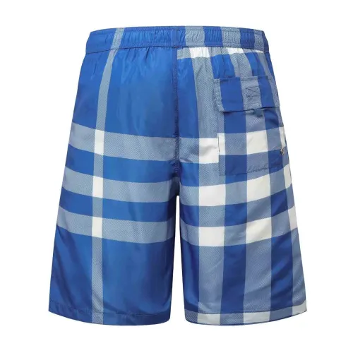 Burberry Blue Exaggerated Check Swim Shorts