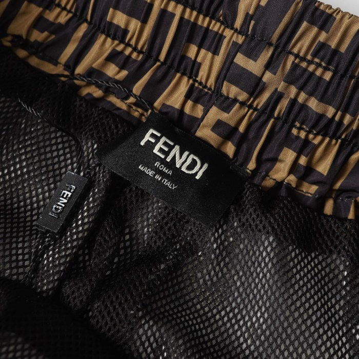 Fendi Swim Shorts Technical fabric Black