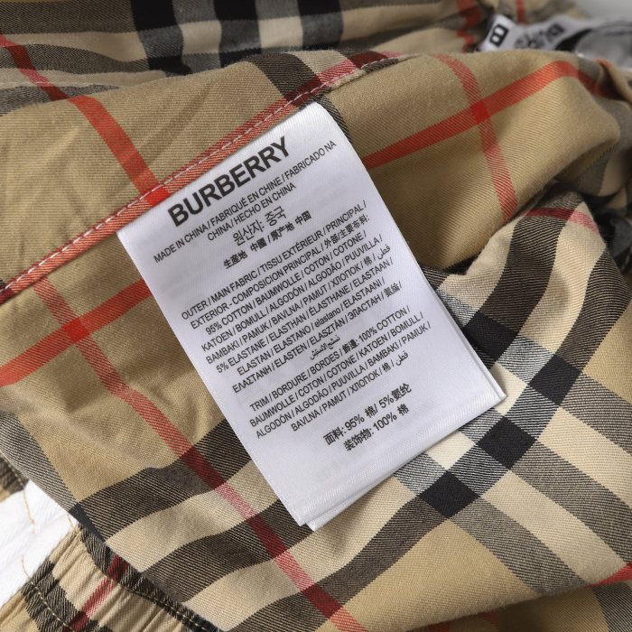 Burberry Check Shorts in Sand - Men