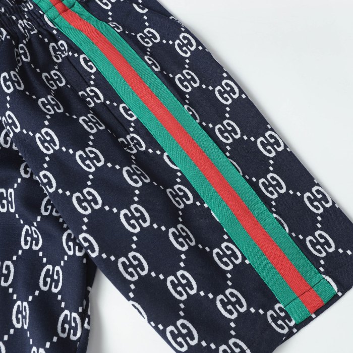 GUCCI GG Jacquard Jersey Cotton Jogging Shorts