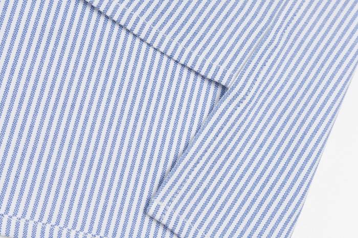 LOEWE - Suede-Trimmed Striped Cotton Shirt
