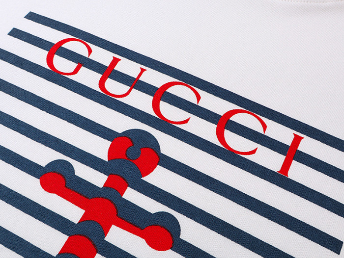 Gucci Printed Cotton Jersey T-Shirt In White