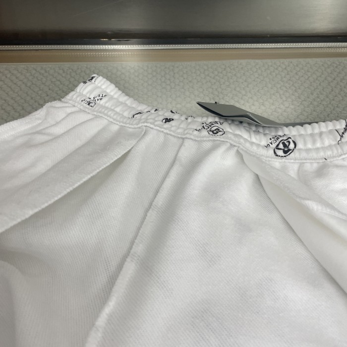 Balenciaga Logo Print Shorts
