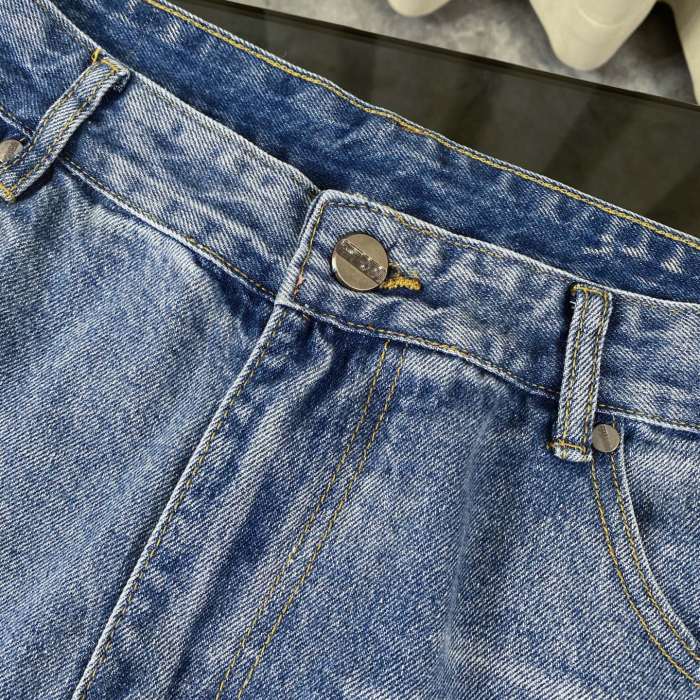 Amex Corporate Leather Patched Denim Jeans for Men