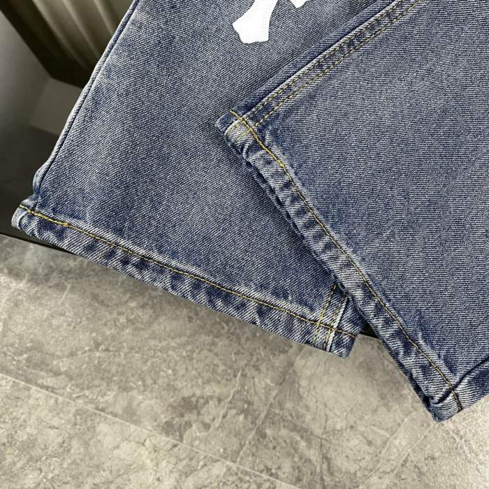 Chrome Hearts Blue Cross Patch Jeans