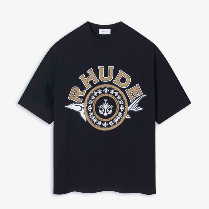 RHUDE BLACK CAVIAR TEE