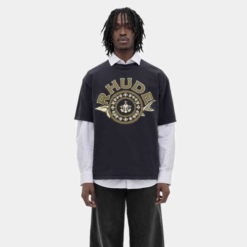 RHUDE BLACK CAVIAR TEE