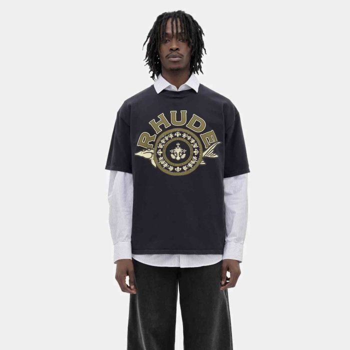 RHUDE BLACK CAVIAR TEE