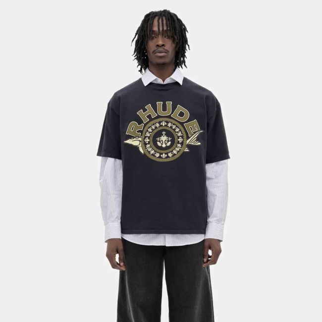 RHUDE BLACK CAVIAR TEE