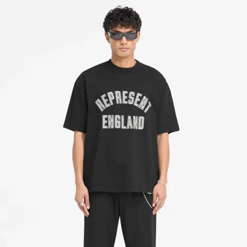 REPRESENT ENGLAND APPLIQUE T-SHIRT