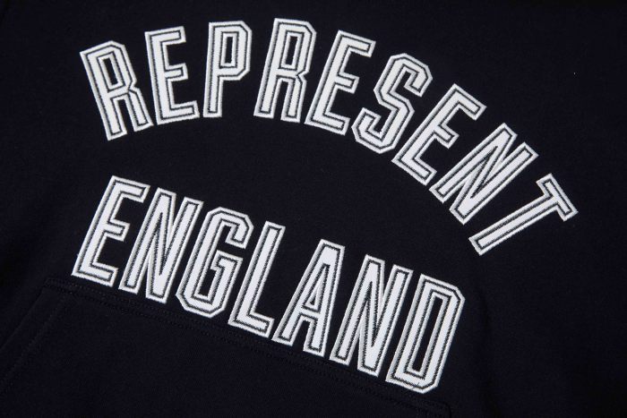 REPRESENT ENGLAND APPLIQUE HOODIE