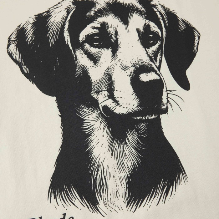 Rhude 'Fox Hound' Doggy Graphic T-Shirt