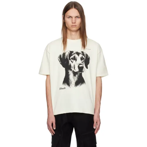 Rhude 'Fox Hound' Doggy Graphic T-Shirt