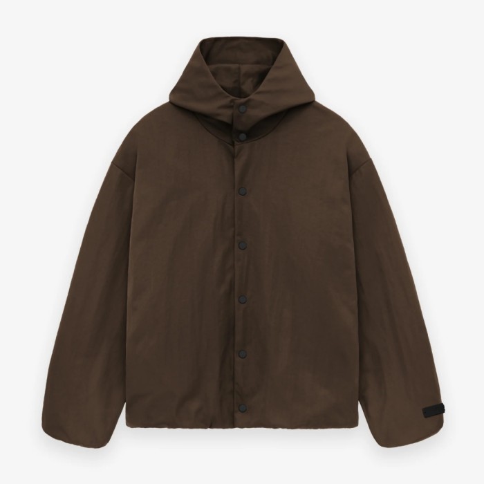 Fear of god Essentials Textured Nylon Hooded Coaches Jacket